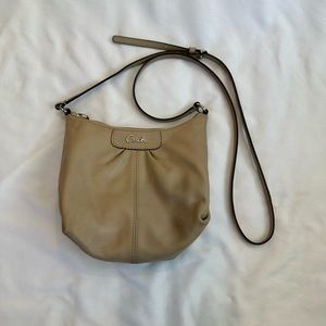 Coach khaki crossbody purse